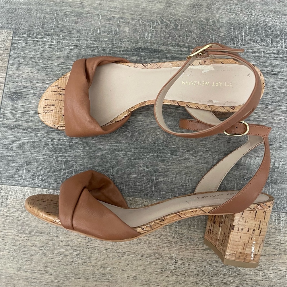 New Stuart Weitzman Everly Block Heel Sandal Size… - image 4